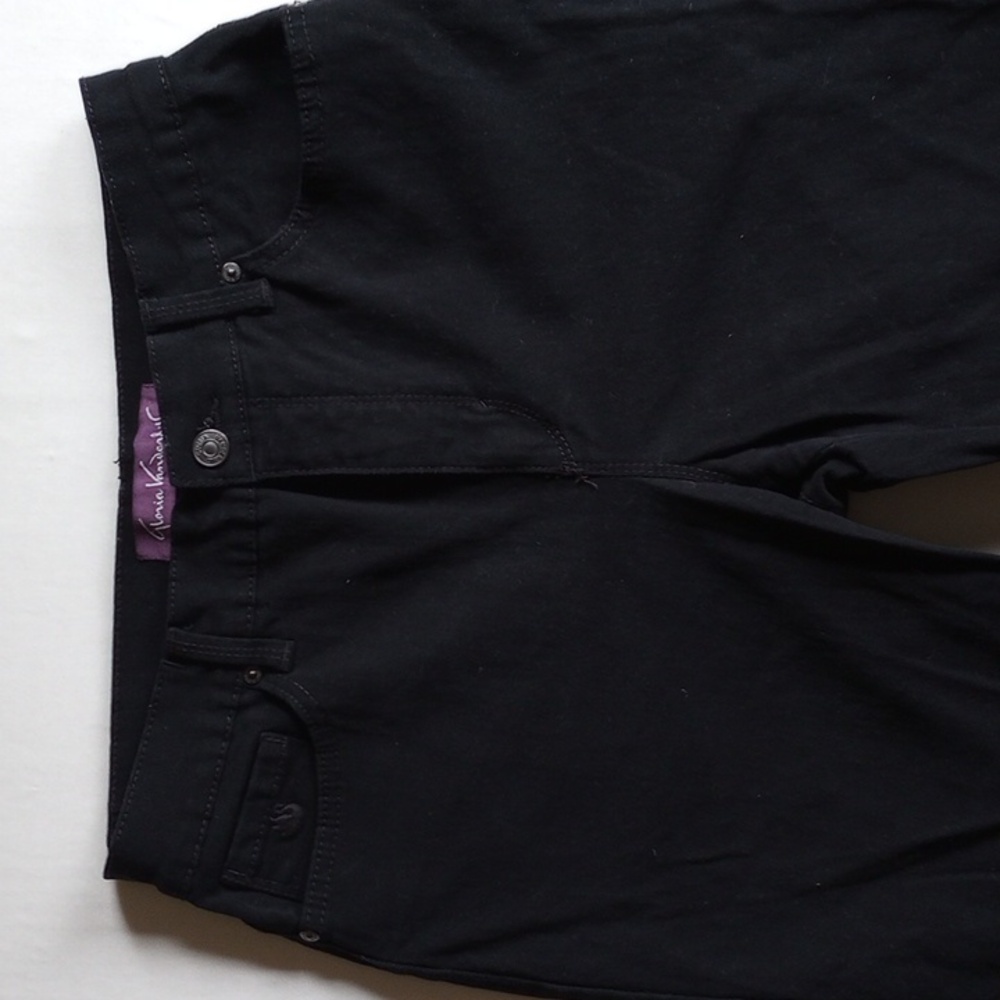 Gloria Vanderbilt Amanda Jeans 6 Straight Leg High Rise Black - Picture 2 of 4